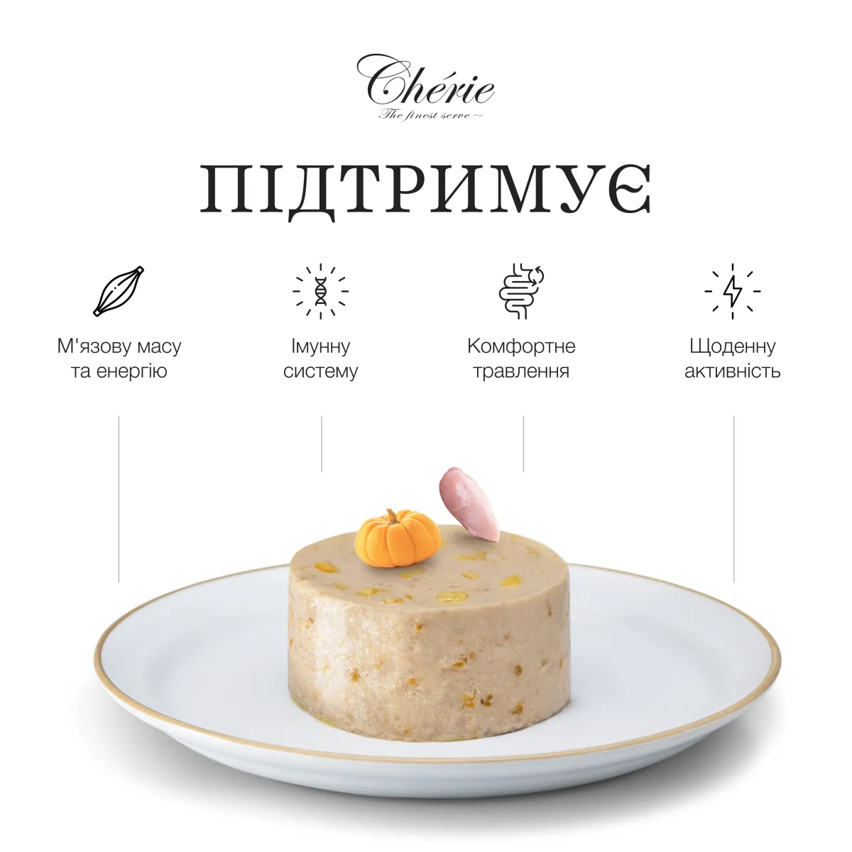 Chérie мус з курки та гарбуза для дорослих собак, 90 г – Image 5