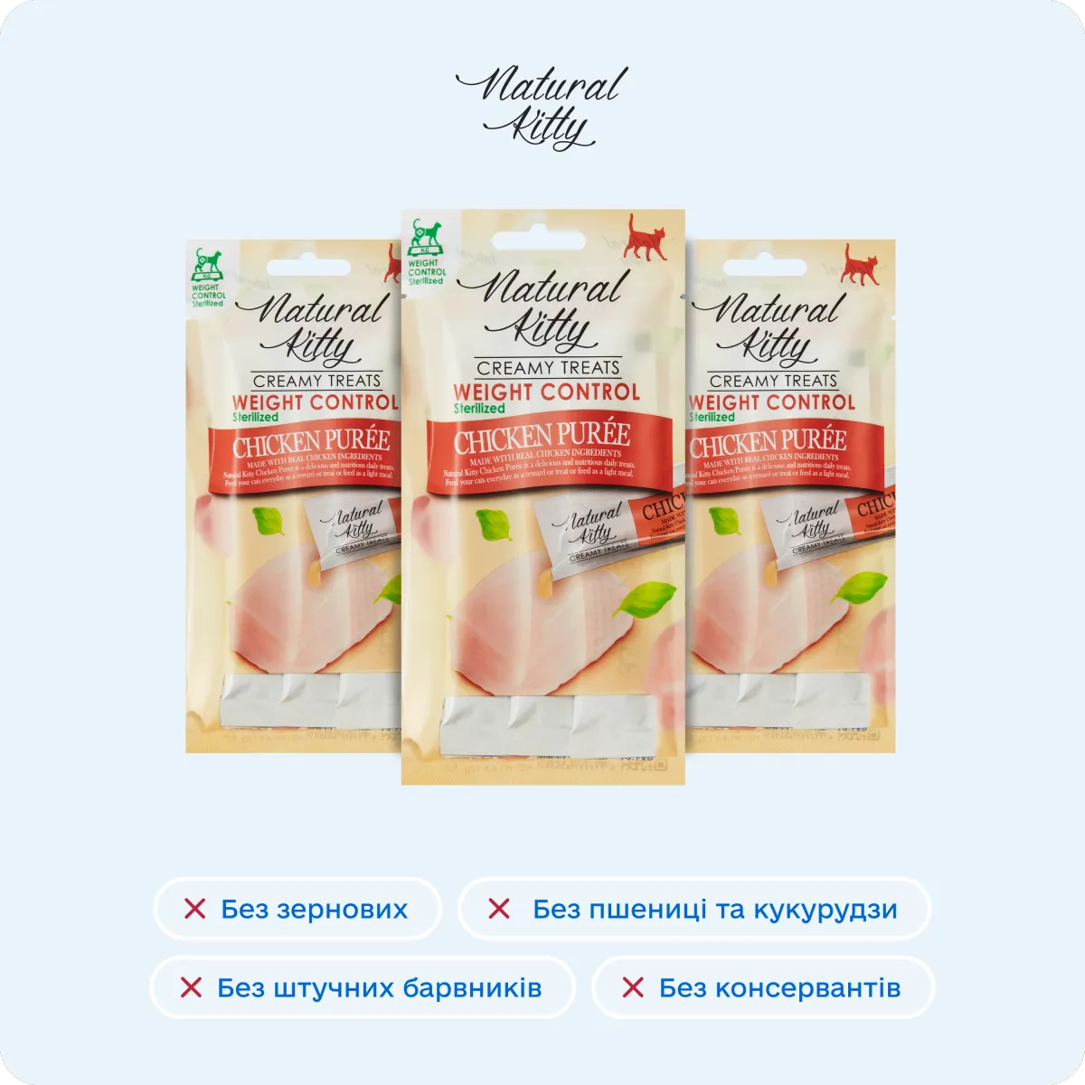 Natural Kitty Функціональні стіки з куркою | Sterilized, 4х12 г – Image 5
