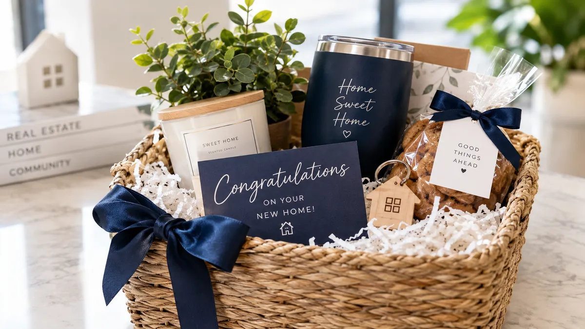 Closing gift basket