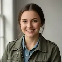 Portrait of Jenna, a smiling young driver from Bergenfield.