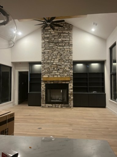 Indoor Fireplace Stonework
