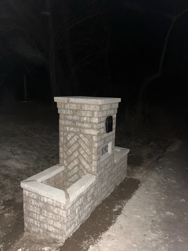 Light Brick Mailbox