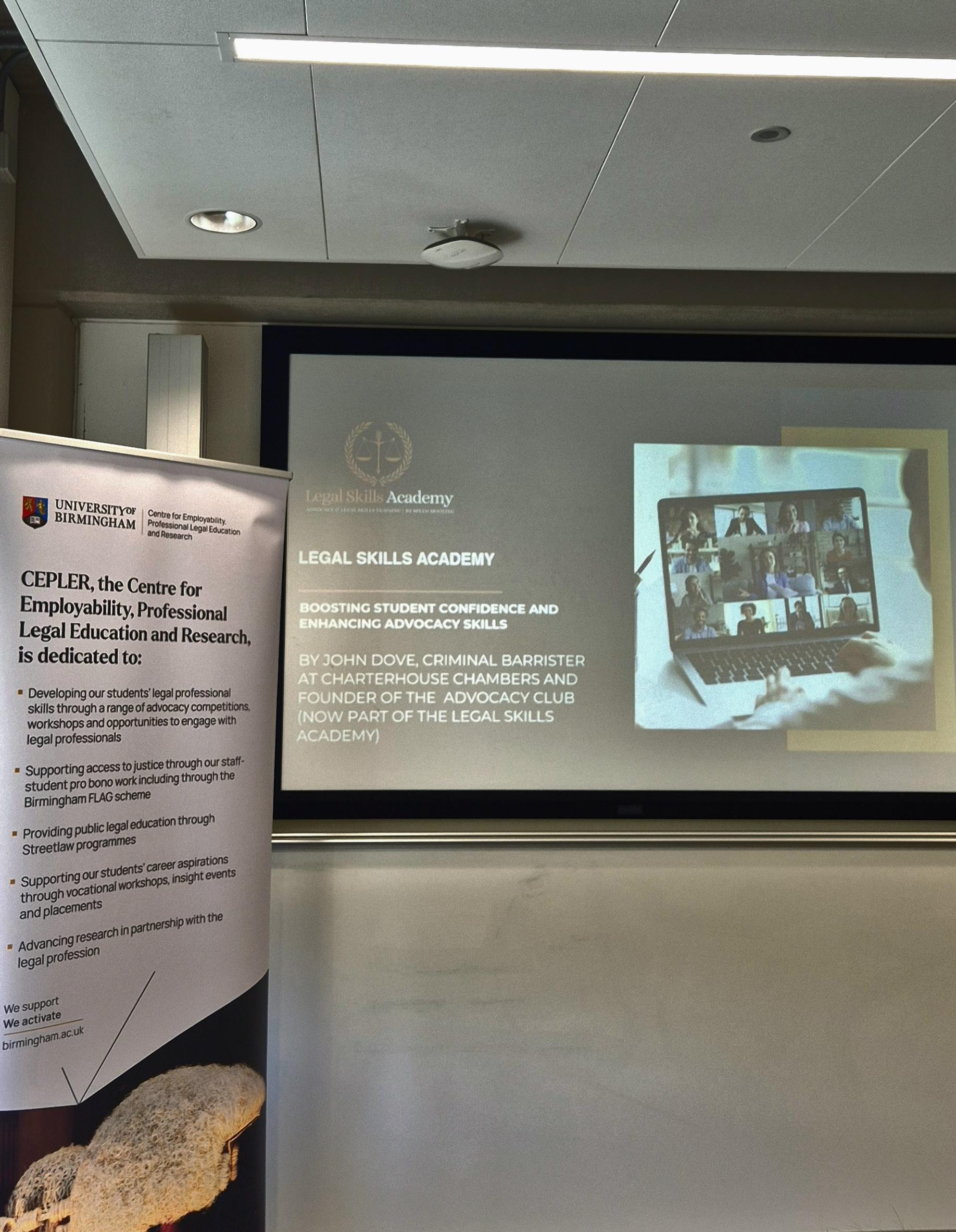 Lessons from the Birmingham Advocacy Workshop