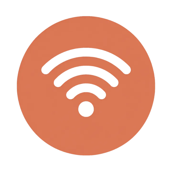 Guest working remotely at Possum Kingdom RV Resort using the park‑wide high‑speed Wi‑Fi