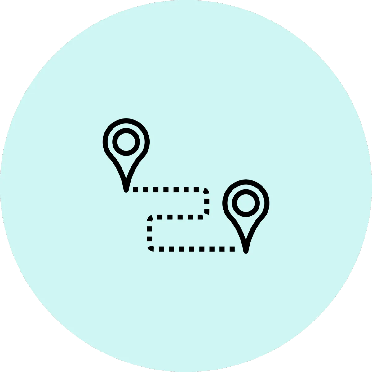 start to stop journey icon