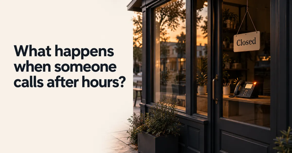 What happens when someone calls your business after hours?
