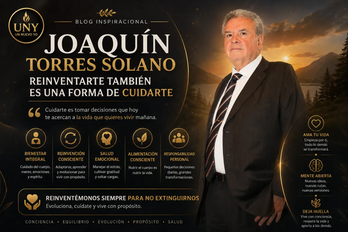 Joaquín Torres Solano: reinventarte también es una forma de cuidarte