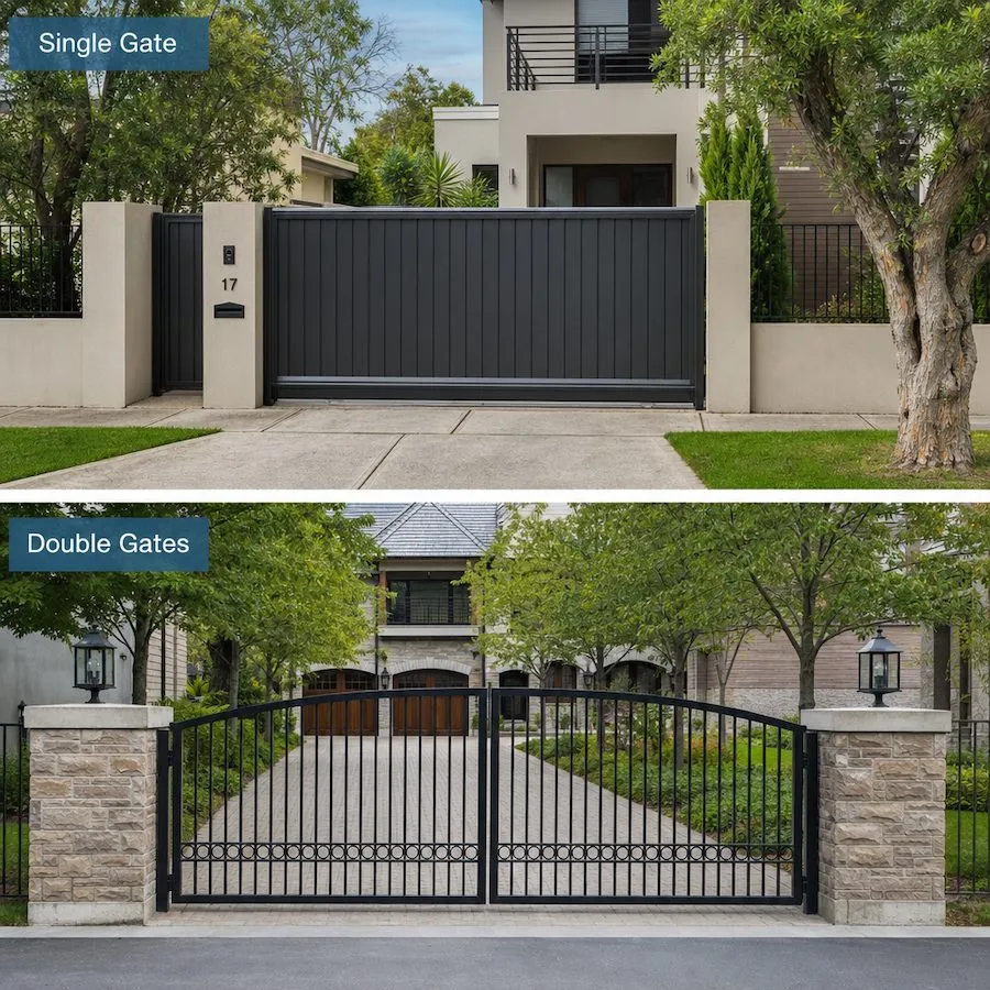 single and double automatic gates