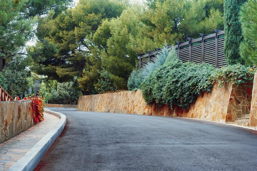sloped driveway automatic gates