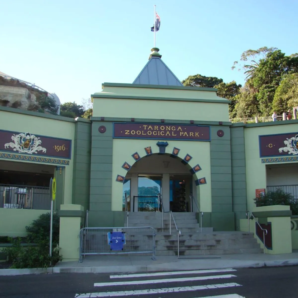 Entrance of Taronga Zoo in Mosman, one of the North Shore areas covered by High Demand Restoration for water, flood, and mould damage recovery.