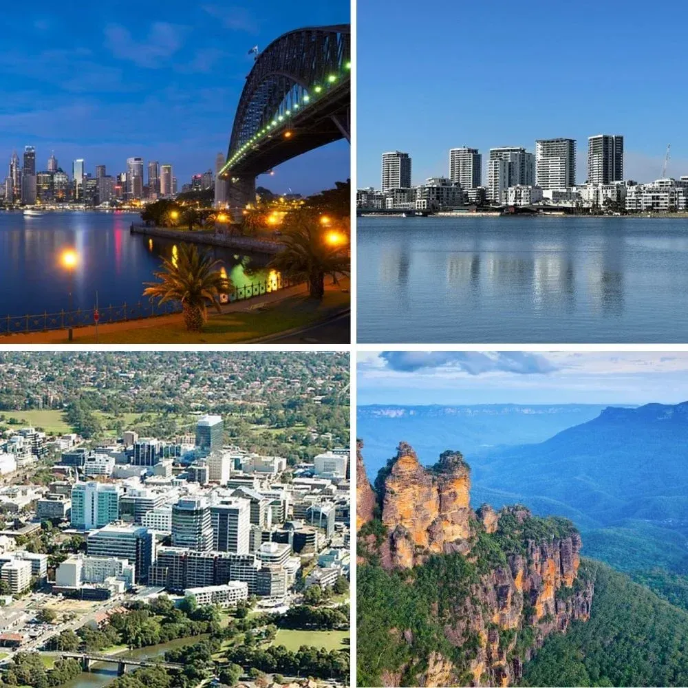 Sydney cityscapes and landmarks highlighting expert flood and water damage restoration services.