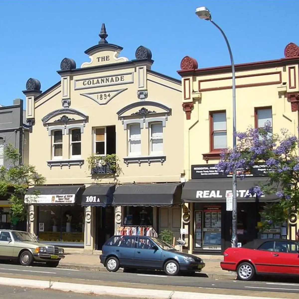 Heritage architecture along Parramatta Road in Petersham, symbolising High Demand Restoration’s support for preserving Inner West homes and businesses through expert flood and water damage restoration.