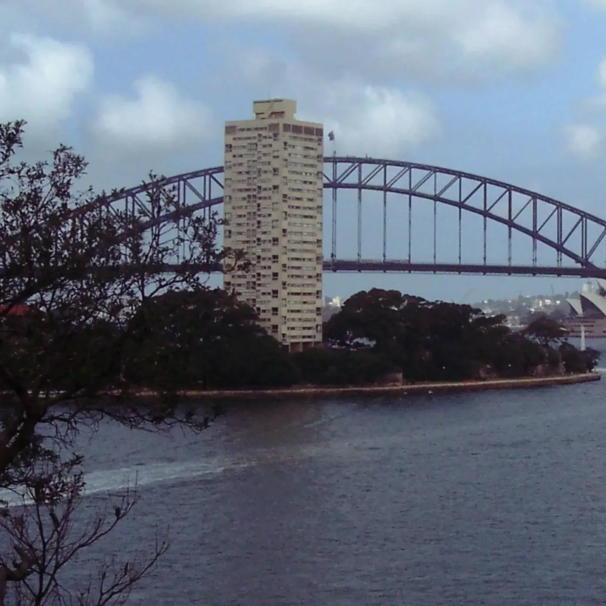 View of Sydney Harbour Bridge from Milsons Point, representing areas serviced by High Demand Restoration for flood, mould, and water damage restoration.