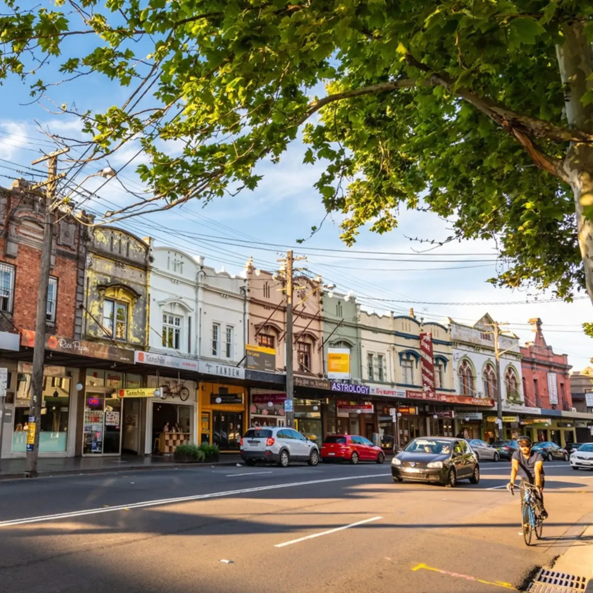Vibrant view of King Street in Newtown with heritage shopfronts and cafes, representing High Demand Restoration’s water, mould, and flood restoration services across Sydney’s Inner West.
