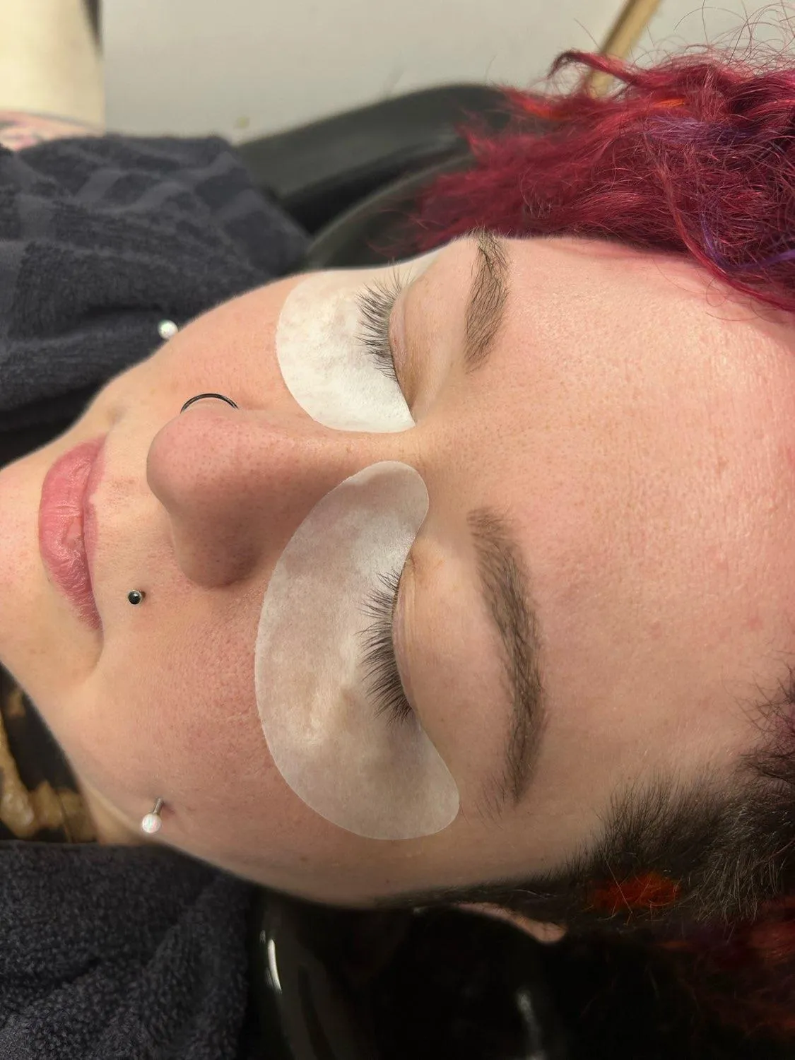 a picture of a lash tint being set up