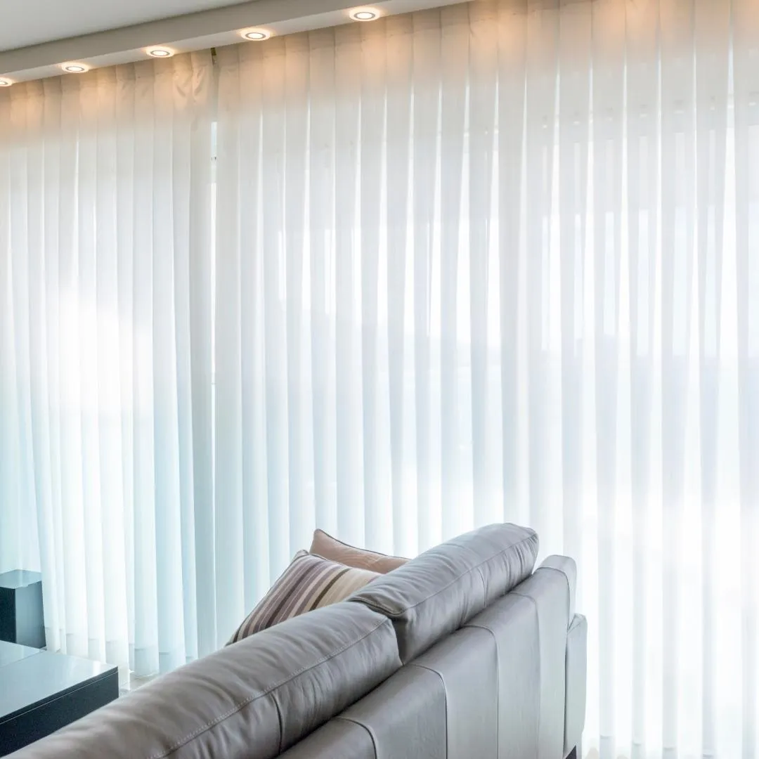 vertical blinds living room