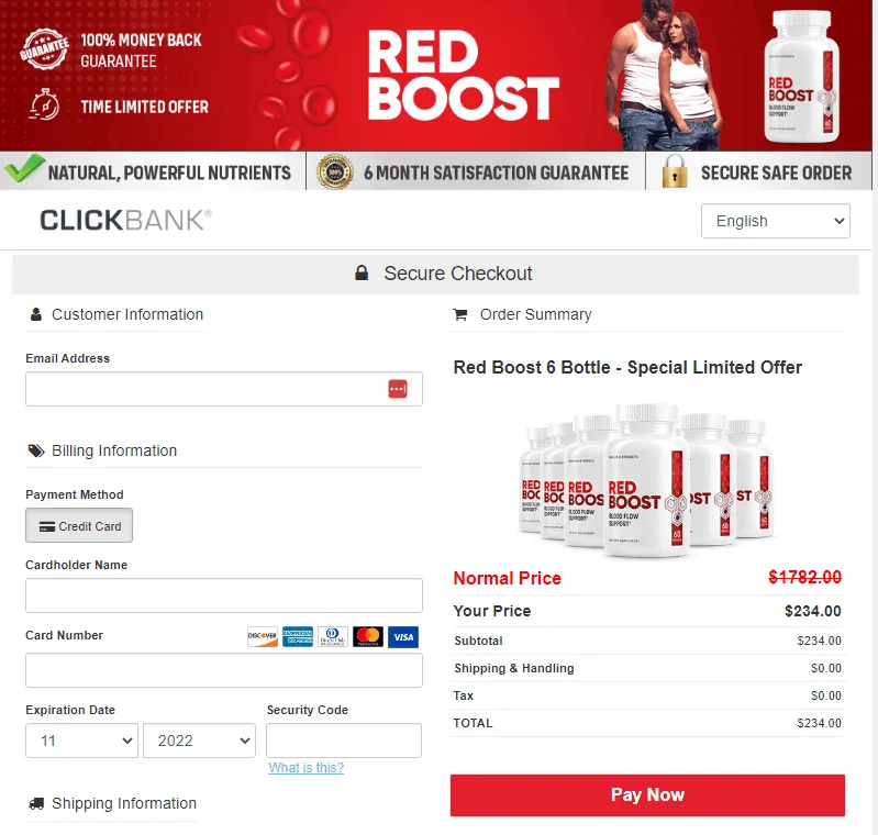 Red Boost Secure Check Out 