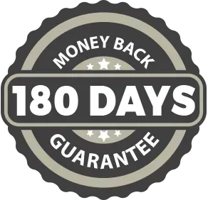 180 Days Money Back Guaranteed 
