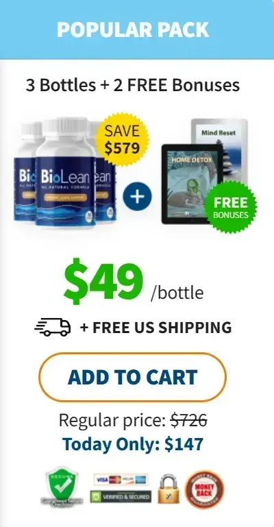 Buy biolean 3 Bottles