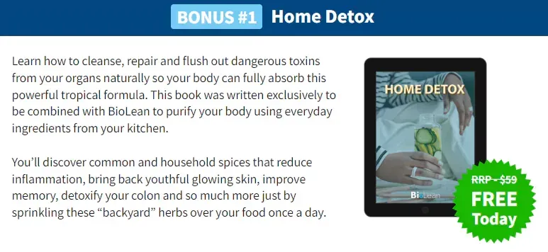 free bonus 1 home detox