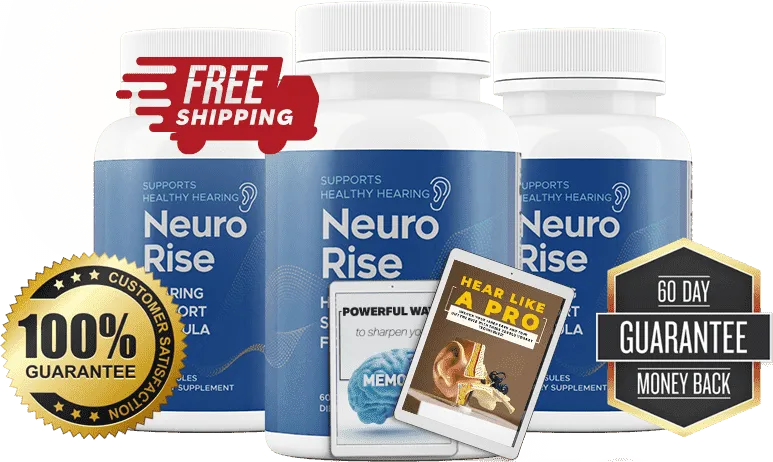 Order NeuroRise Hearing Support Formula and Get 60 days Money Back Guarantee, 2 FREE Bonuses and 100% Customer Satisfaction