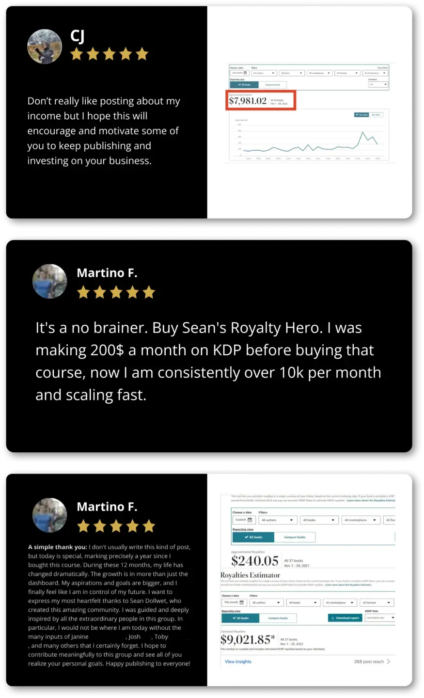 Testimonial screenshot 2