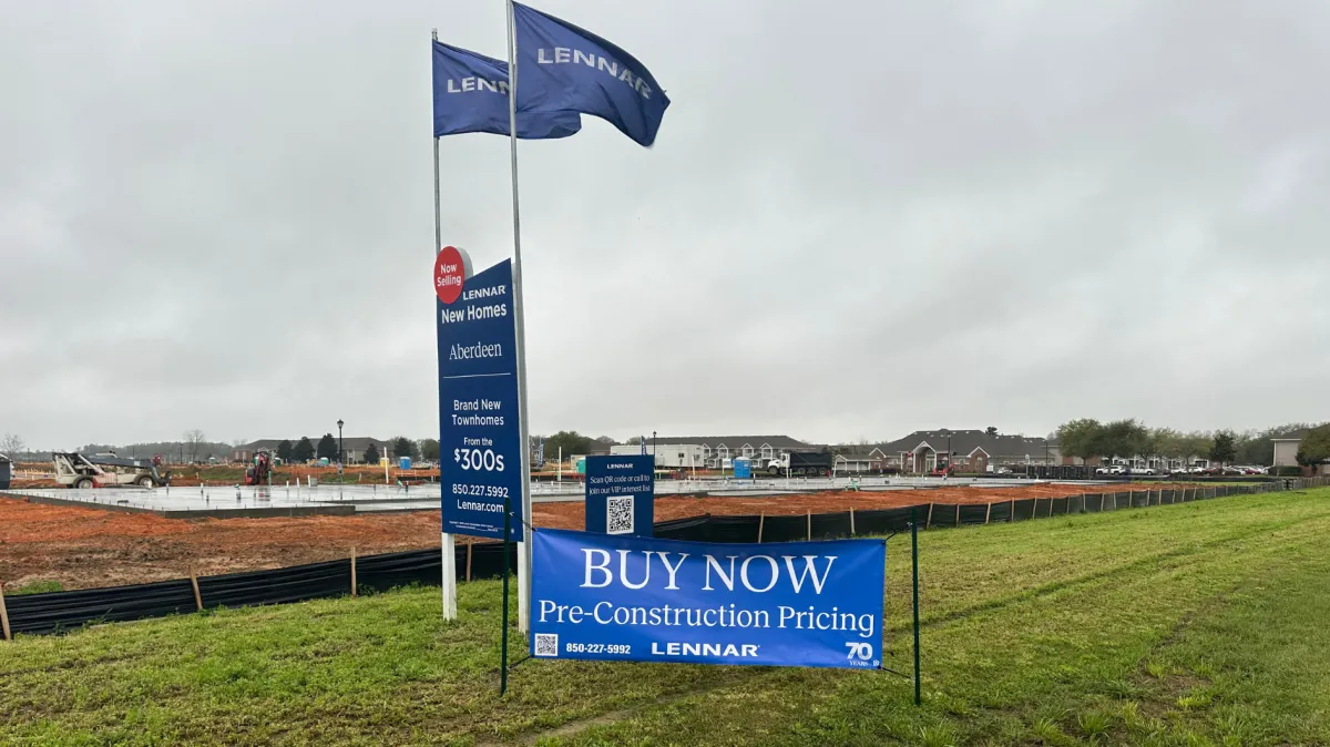 Exterior sign installation in Gulf coast area of Florida