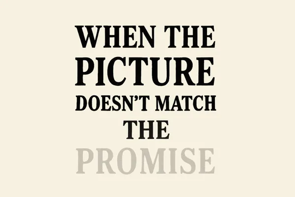 When the Picture Doesn’t Match the Promise 