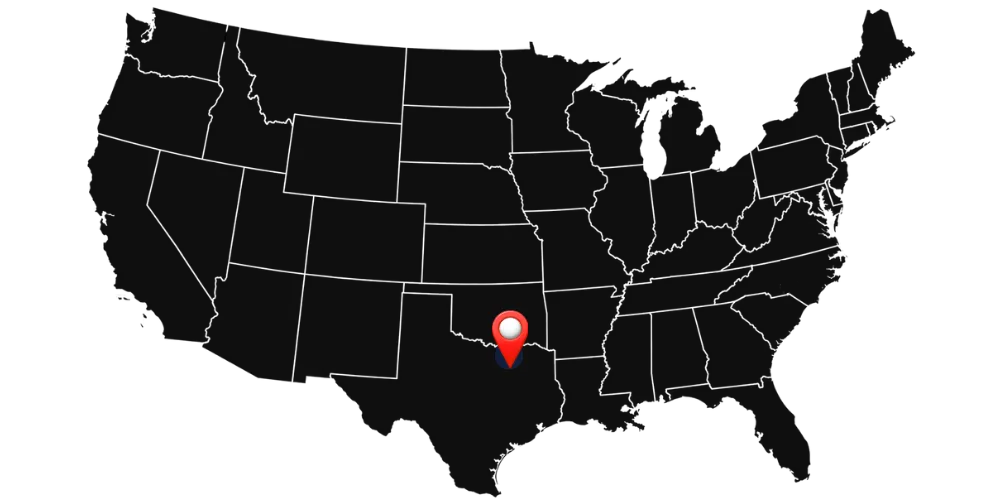 Map of Dallas mobile diesel truck repair service area