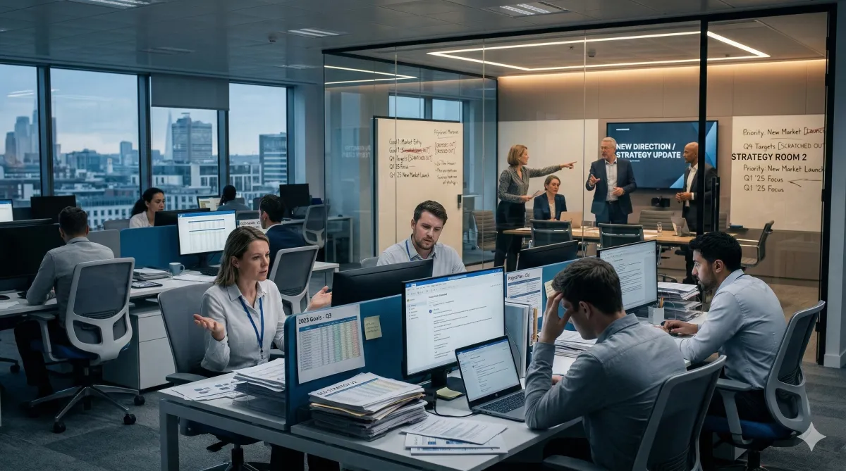 When Strategy Changes Faster Than Communication