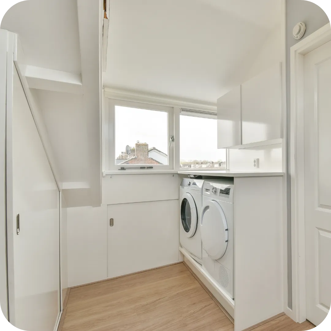 renovated laundry room