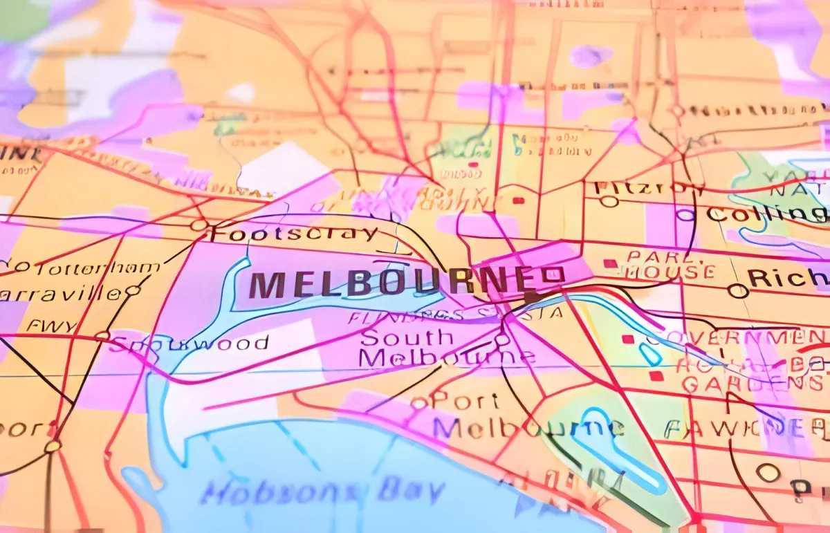 Melbourne map