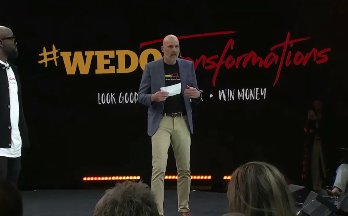 Patrick Shaw(RapidFunnel's CEO) speaking to a crowd