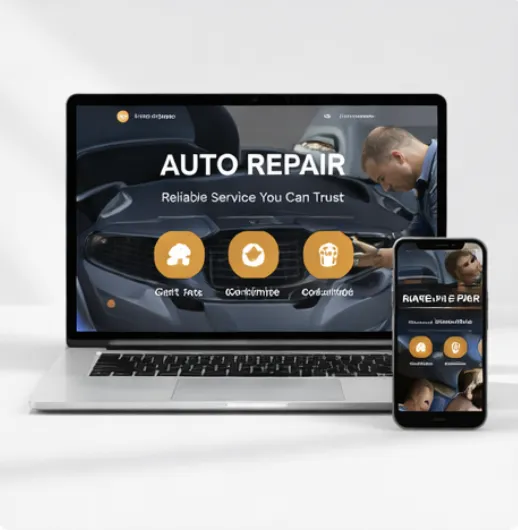 Local service website example