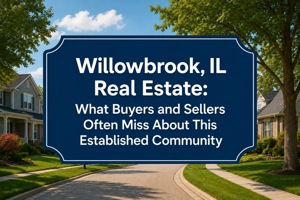 Willowbrook, IL real estate for buyers and sellers in an established community