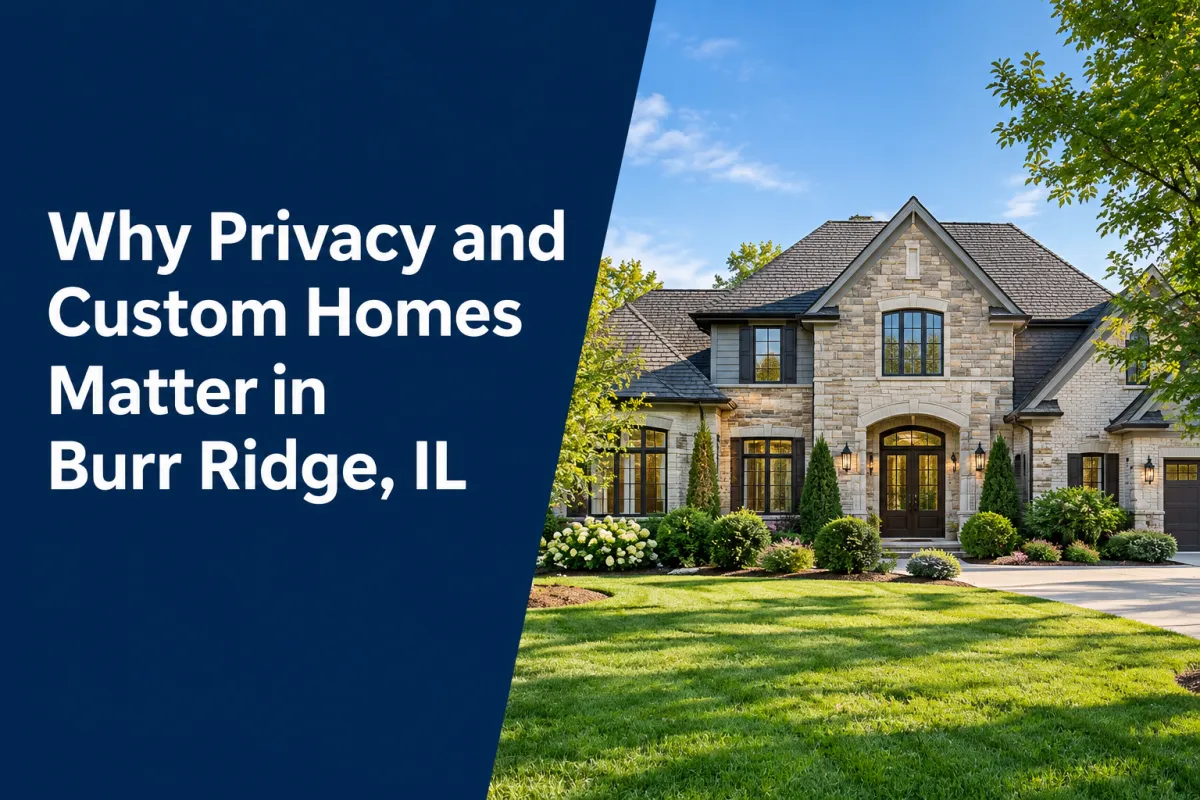 Why Privacy and Custom Homes Matter in Burr Ridge, IL