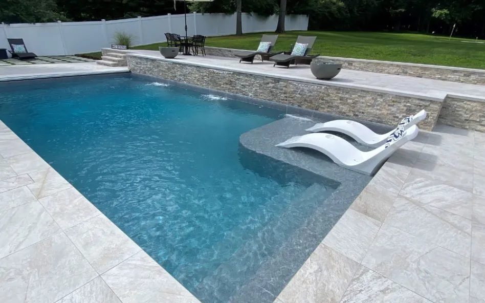 Philadelphia Concrete Pros builds and installs pool deck.