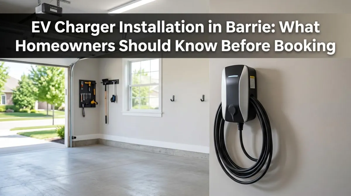 EV Charger Installation in Barrie: What Homeowners Should Know Before Booking
