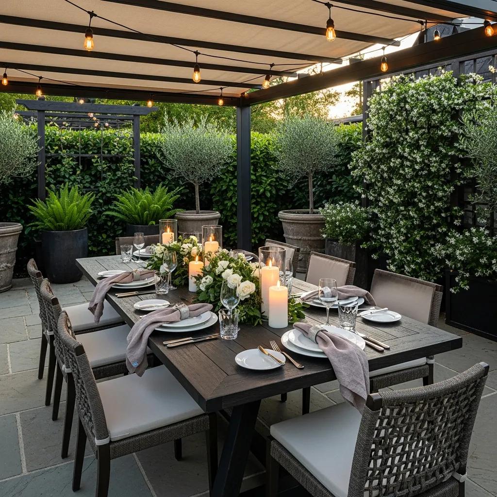 Pergola for outdoor dining area in San Antonio, TX