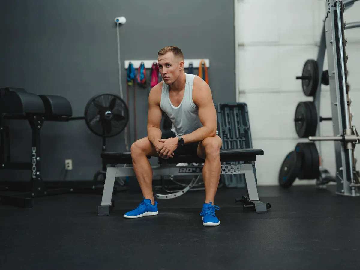 Male personal trainer in the gym