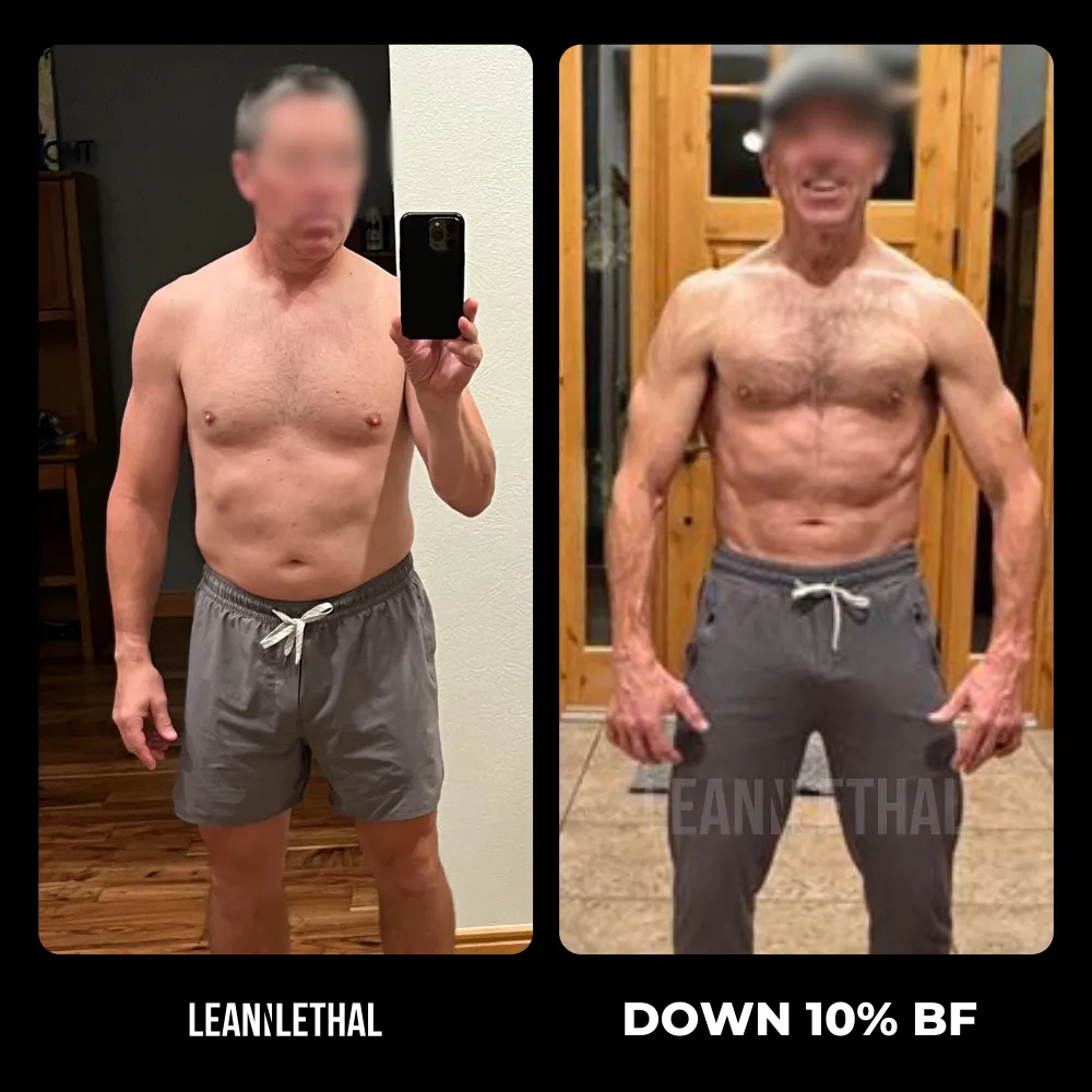 Mens physique transformation by Coach Bridger Deaton