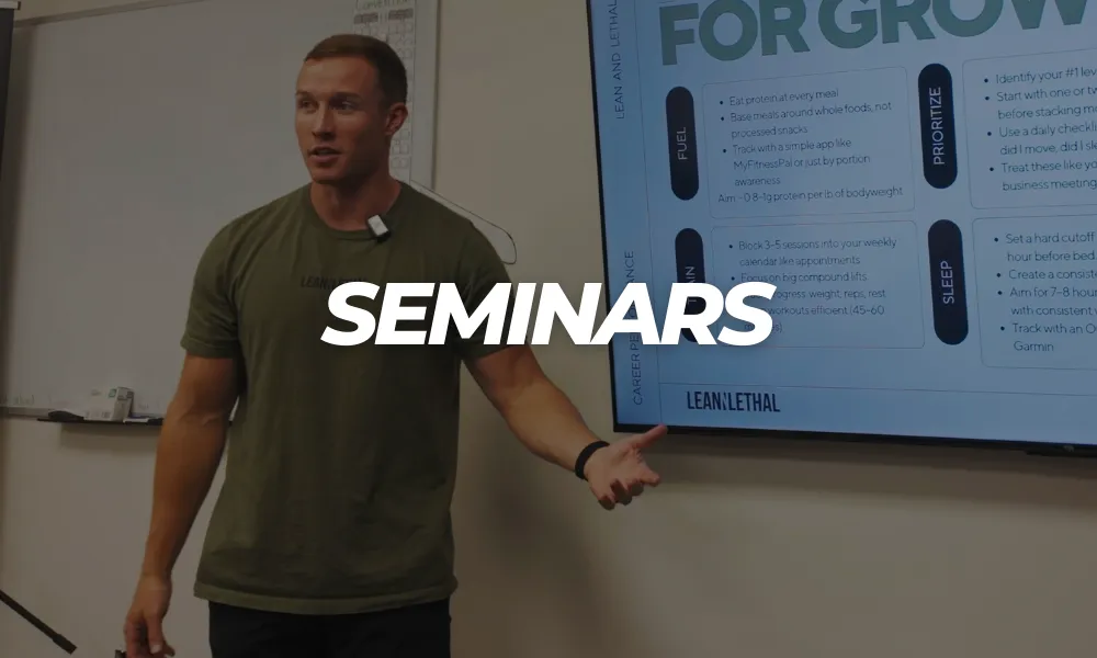 Bridger Deaton Expert Fitness, Mindset and Nutrition seminars
