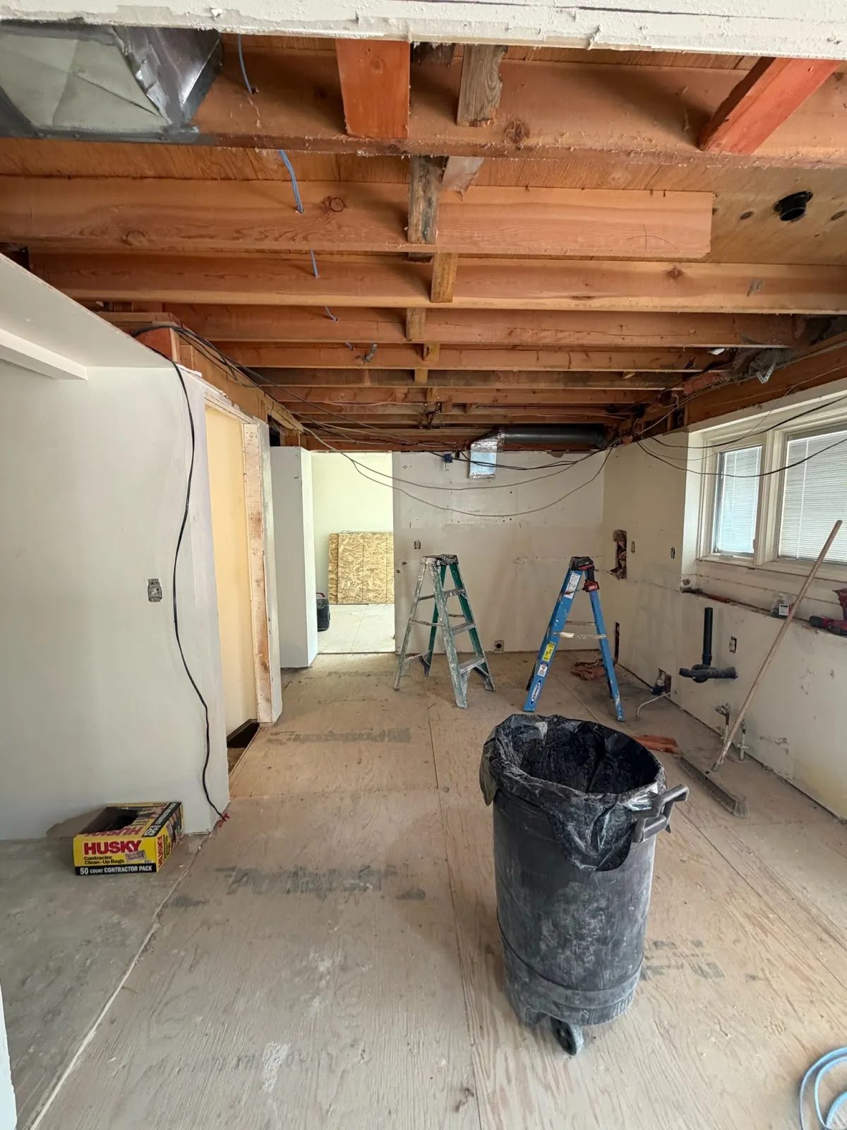 basement apartment denver guest suite with bedroom and egress window