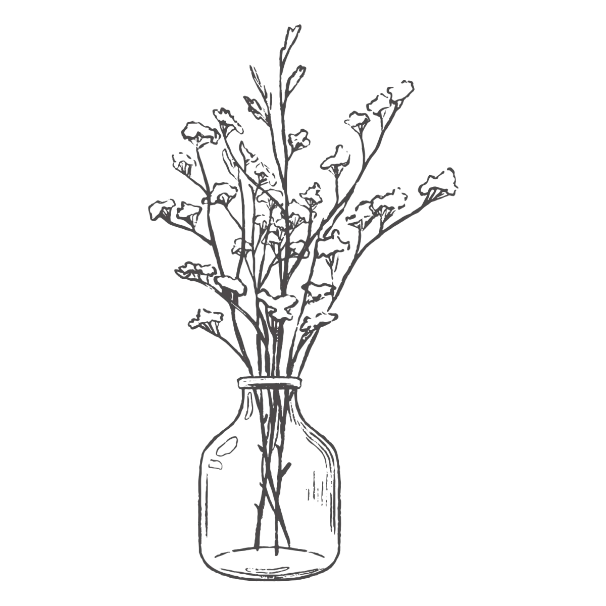 flower with vase icon