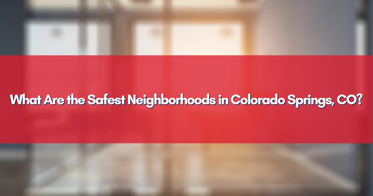 Aerial view of a suburban neighborhood in Colorado Springs