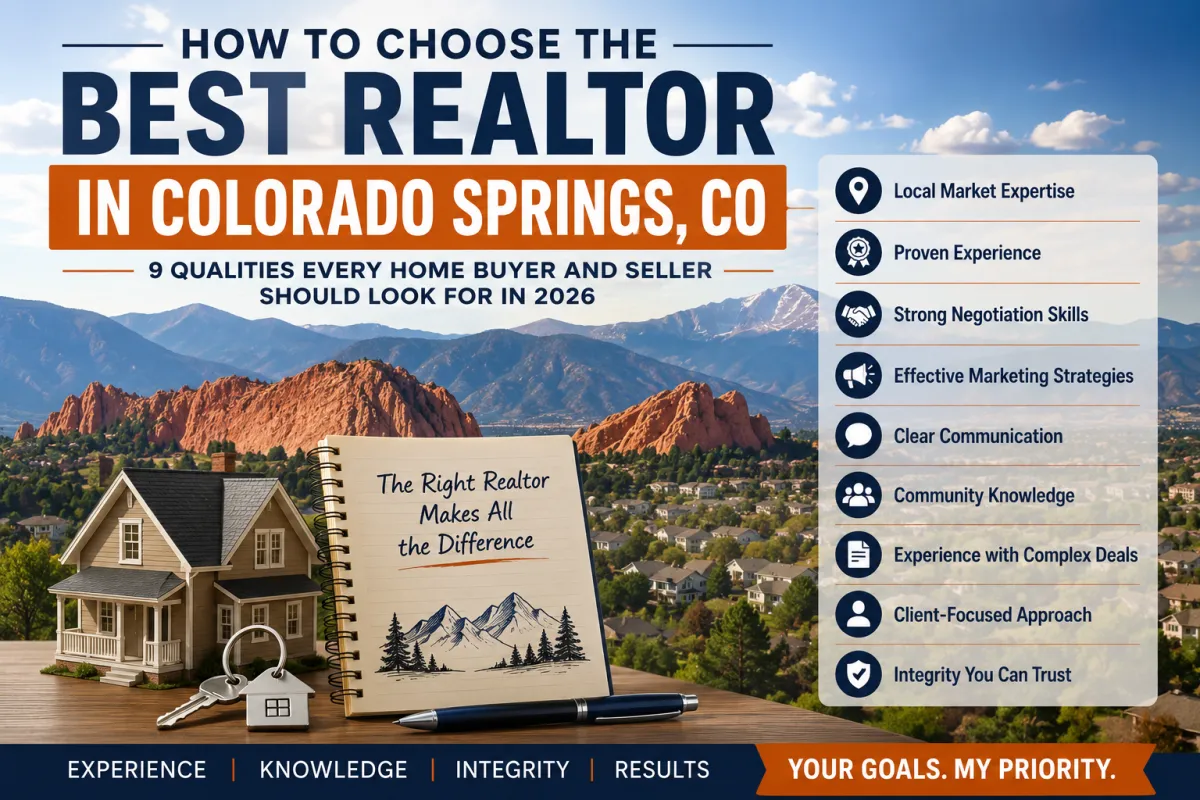 How to Choose the Best Realtor in Colorado Springs, CO: 9 Qualities Every Home Buyer and Seller Should Look For in 2026