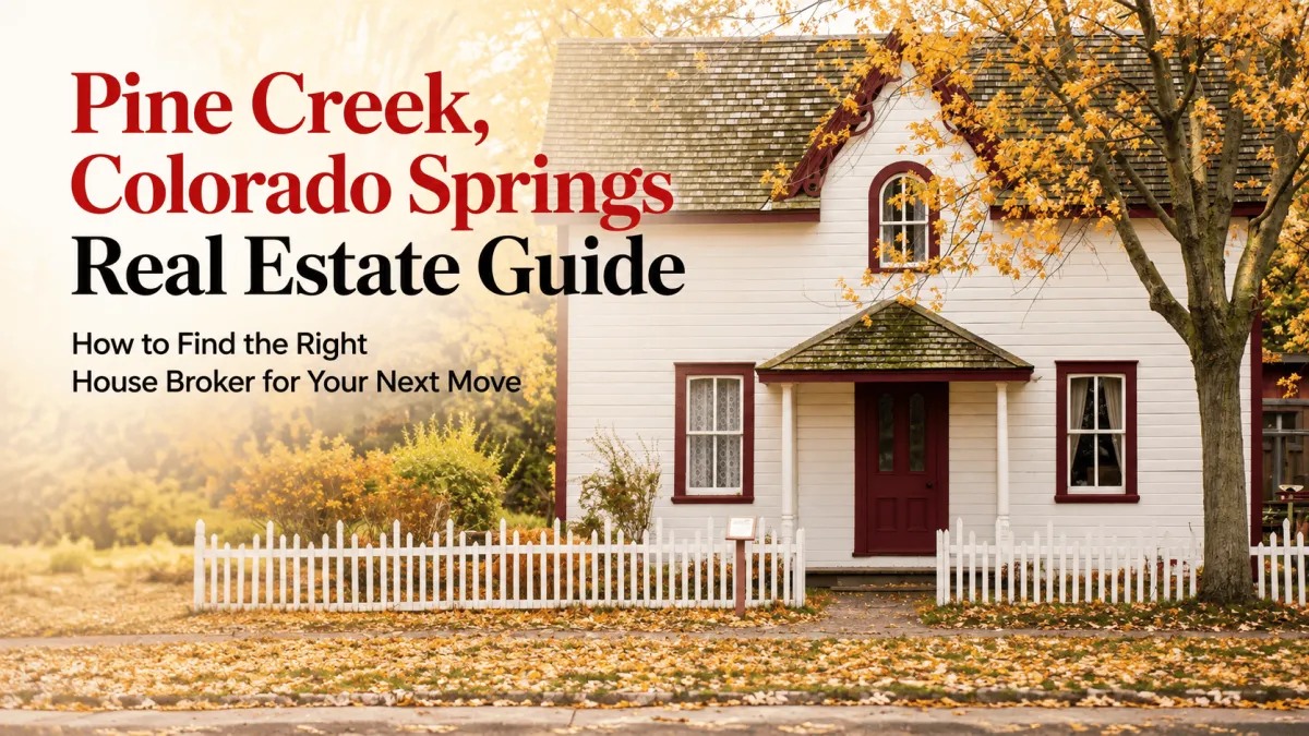 Pine Creek Colorado Springs real estate guide for finding the right house broker
