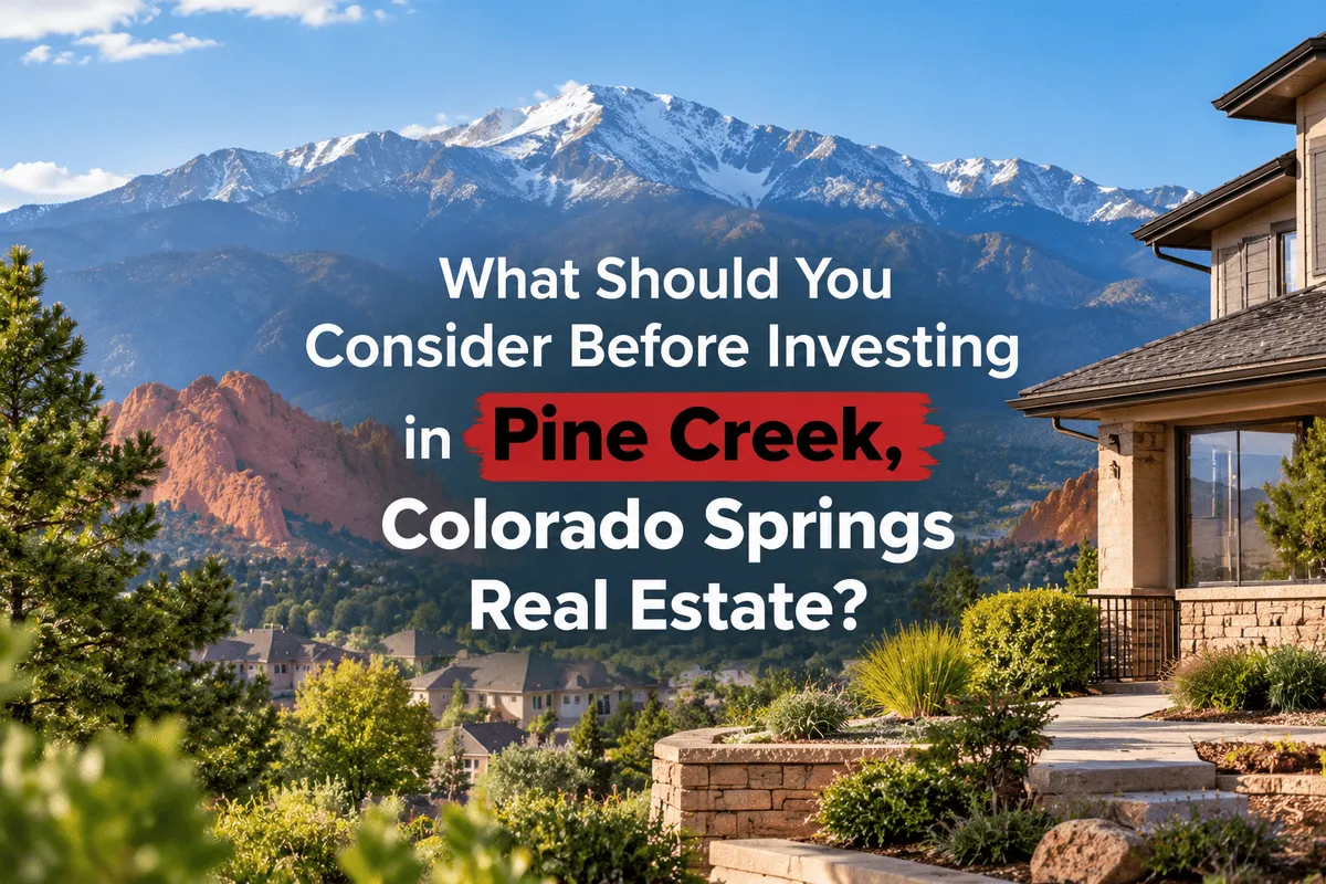 Pine Creek Colorado Springs real estate investment property
