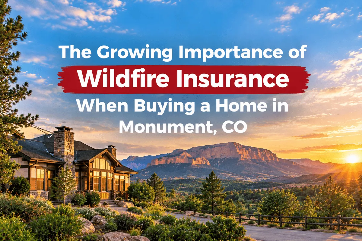 Wildfire insurance considerations for homes in Monument, CO.