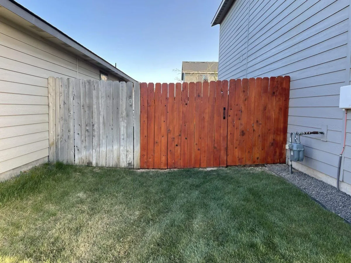 fence staining and repair meridian id january 2025